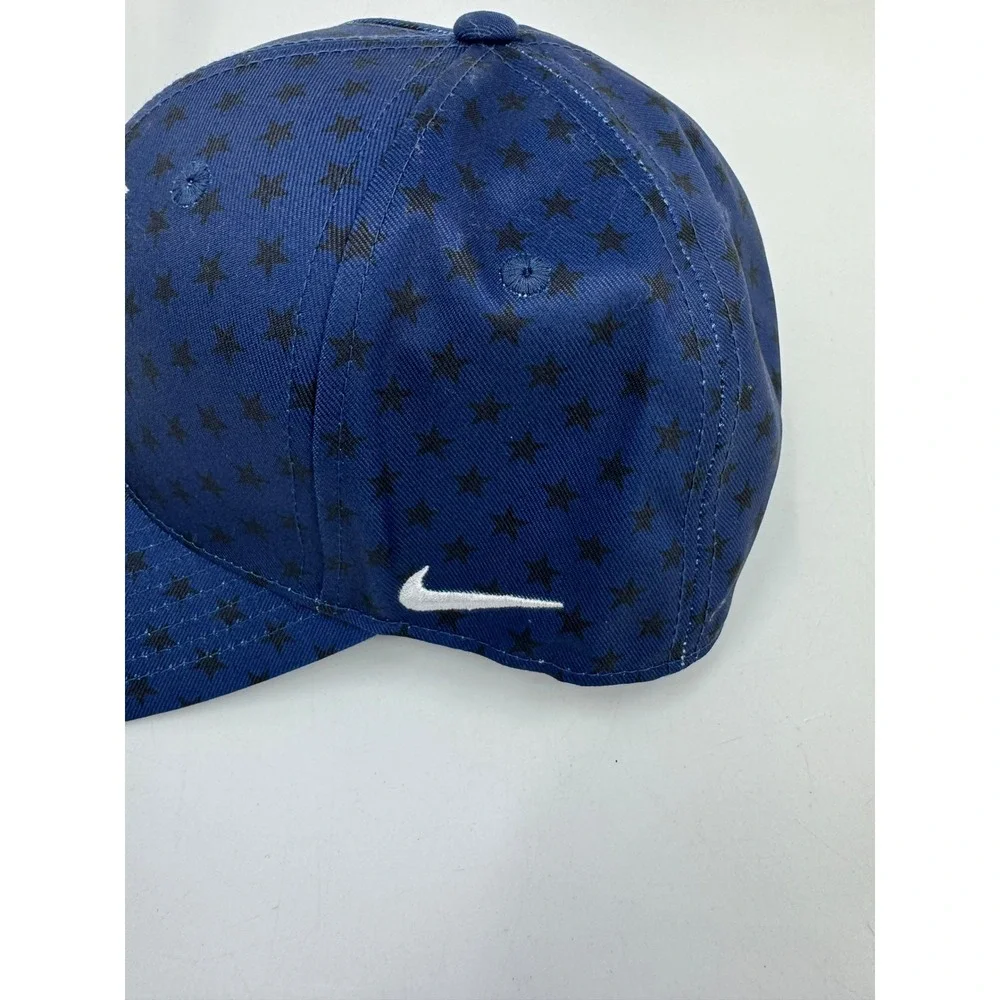 Nike USA Soccer National Team Rise Cap Navy Blue Star Print Snapback Hat OSFM